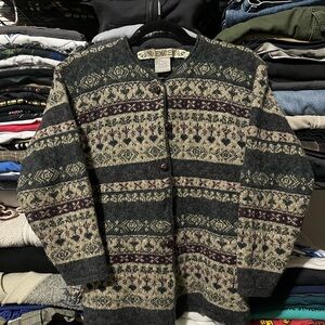 Women's Patterned Cardigan Sweater